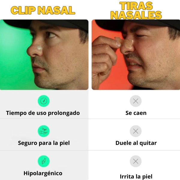 Clip Nasal Deportivo – Ayuda a respirar mejor y dormir más tranquilo