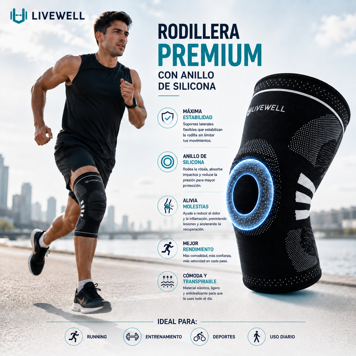 Rodillera Premium LiveWell